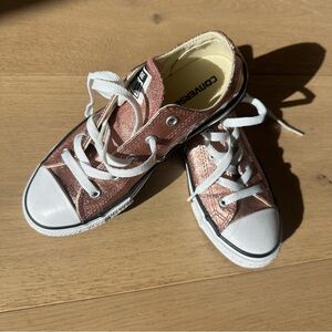 Converse Kids Metallic Pink Sneakers